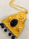 Lapis Scarab Pendant