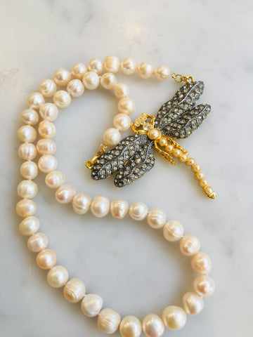 Dragonfly and Pearls
