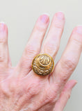 Art Deco sun Moon Ring