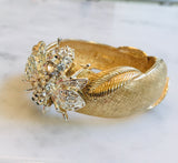 Bee and Leaves Cuff
