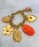 Coral Charm Bracelet