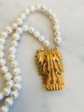 Leaf and Pearls