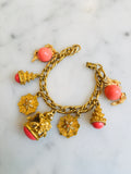 Coral Charm Bracelet