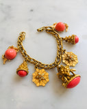 Coral Charm Bracelet