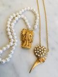 Leaf and Pearls