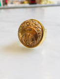 Art Deco sun Moon Ring