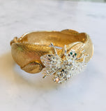 Bee and Leaves Cuff