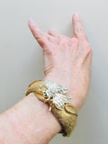 Bee and Leaves Cuff