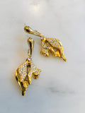 Golden Leopard Earrings
