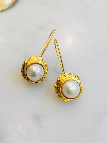 22ct Pearl Earrings