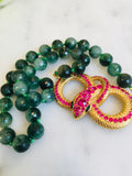 Fuschia and Jade Snake
