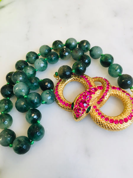Fuschia and Jade Snake