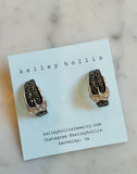 Sterling buckle Earrings