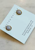 Lavender Jade Earrings