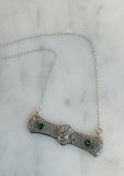 Victorian Silver Bar Necklace