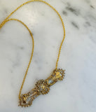 Victorian Bar Necklace, Gold