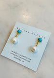 Turquoise and pearl Drops