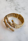 Coral Branch Cuff with Turquoise
