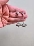 Sterling Mod Pop Earrings