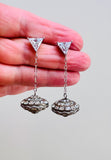 Sterling Mod Pop Earrings