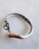 Abstract Bamboo Cuff in Silver