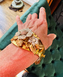 Art Deco Flower Cuff