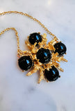 Coral Branch Necklace in Onyx