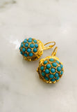 Dome Turquoise Earrings