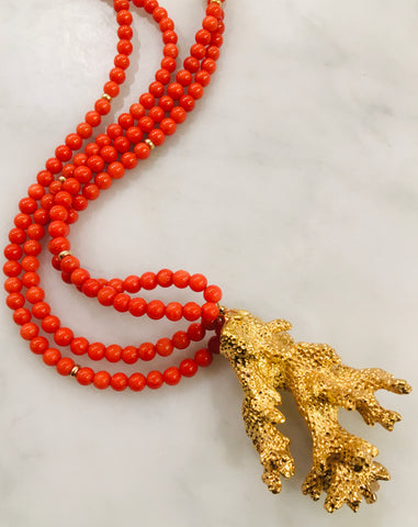 Coral Branch Necklace