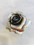 Bold Rose Cuff Silver